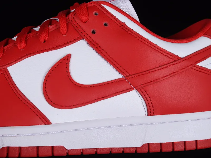 All categories Nk SB Dunk series Nk SB Dunk Low low-top sneakers M version pure original Nk Dunk Low SB "University Red" White and red Dunk series top layer low-top casual sports skateboard shoes CU1727-100